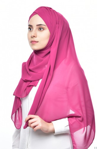 Boneli Cross Crepe Chiffon Shawl -06 Dark Rose Dry 06