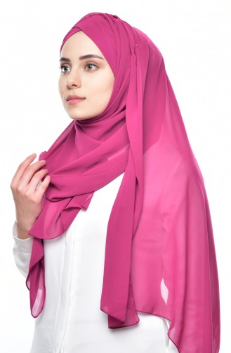 Boneli Cross Crepe Chiffon Shawl -06 Dark Rose Dry 06