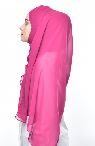 Boneli Cross Crepe Chiffon Shawl -06 Dark Rose Dry 06