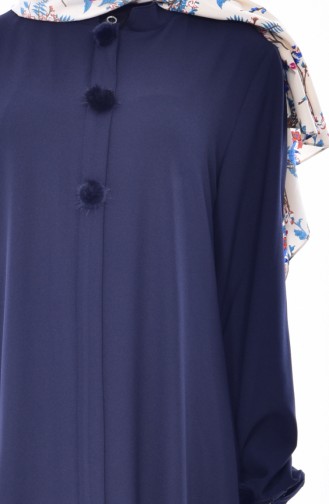 SUKRAN Pocket Pleated Cape 35804-03 Navy Blue 35804-03