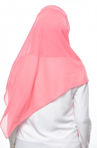 Bonnet Cross Crepe Chiffon Shawl -13 Dark Salmon 13