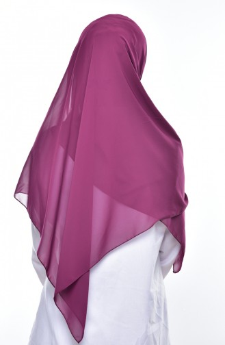 Boneli Cross Crepe Chiffon Shawl -23 Purple 23