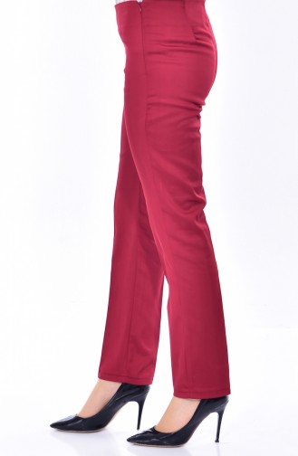 Claret Red Pants 2949-03
