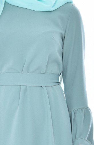 Green Almond Hijab Dress 60690-02