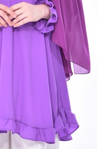 Ruffle Skirt Tunic 1013-17 darl Lilac 1013-17