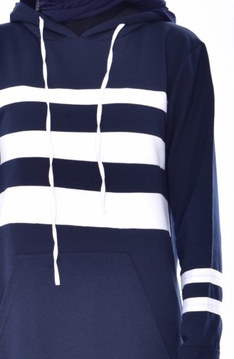 Hooded Tracksuit Suit 18069-05 Navy 18069-05