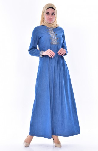 Robe Hijab Bleu 1794-01