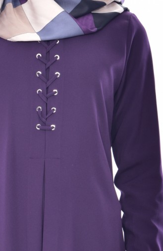 Asymmetric Tunic Pants Double Suit 2315-01 Purple 2315-01