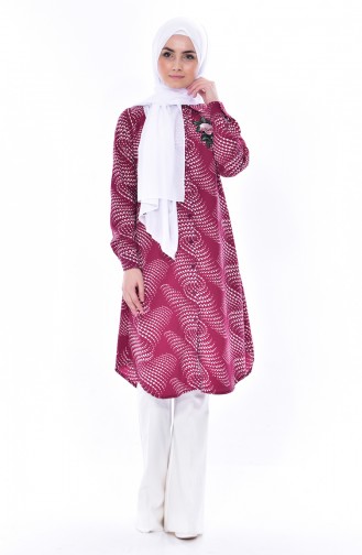 Embroidered Tunic 2324-04 Plum 2324-04