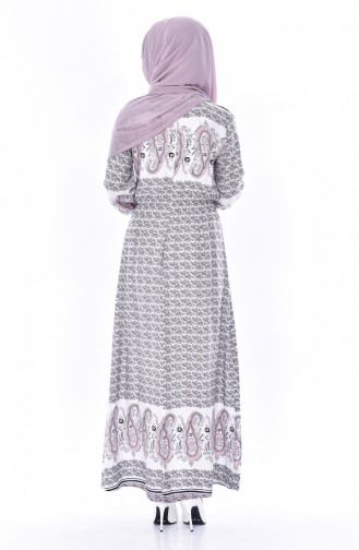 Powder Hijab Dress 5032-02