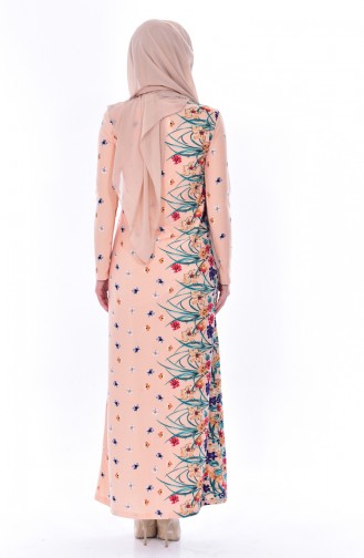 Powder Hijab Dress 2958-01