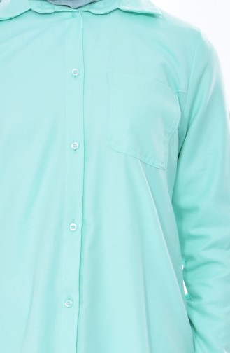 Tasseled Shirt Tunic 0717-04 Water Green 0717-04