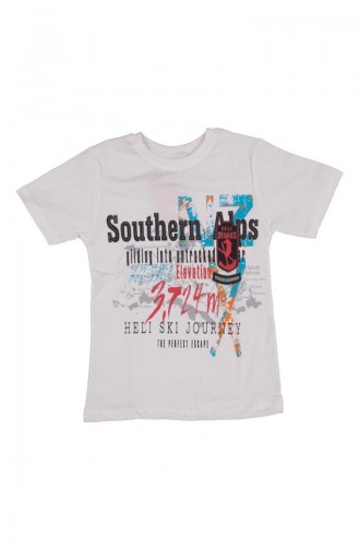 T-shirt Southern Nps SFM119BYZ Blanc 119BYZ