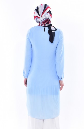 Pliseli Asymmetric Tunic 6215-05 Baby Blue 6215-05