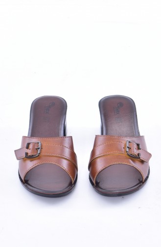 Tobacco Brown Woman home slippers 50046-03