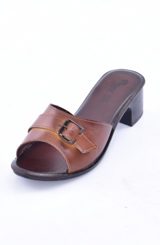 Tobacco Brown Woman home slippers 50046-03