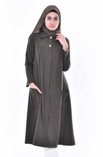 Pleated Pocket Cape 61190-02 Khaki 61190-02