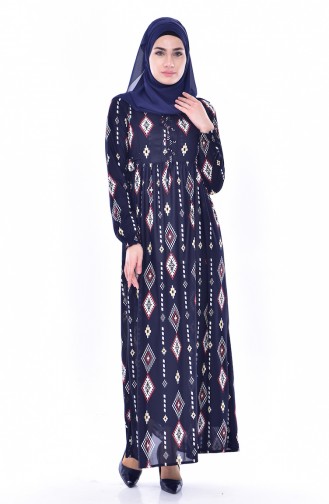 Robe Hijab Bleu Marine 6040-04