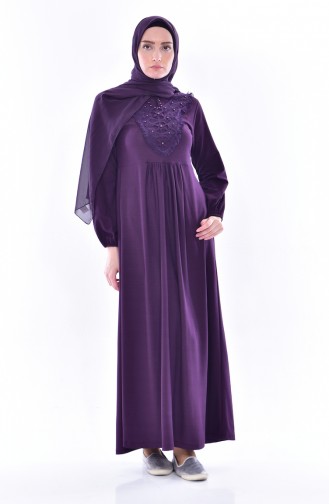 Purple Hijab Dress 0255-02