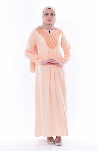 Powder Hijab Dress 0255-06