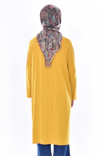 Floral Printed Tunic 1420-04 Yellow 1420-04