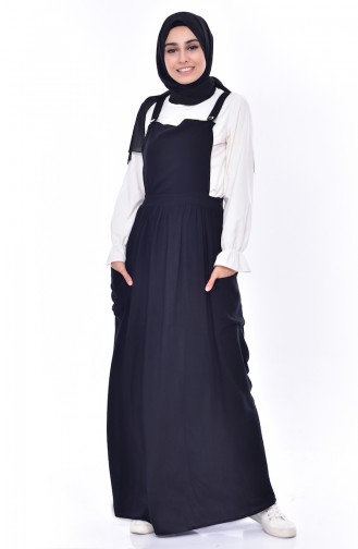 Black Hijab Dress 5002-04