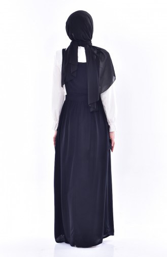 Black Hijab Dress 5002-04