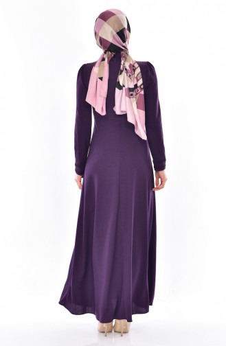 Purple Hijab Dress 0523-01