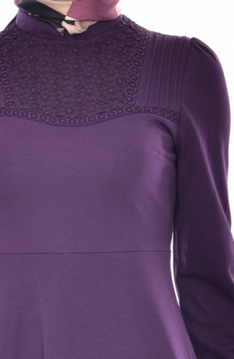 Purple Hijab Dress 0523-01