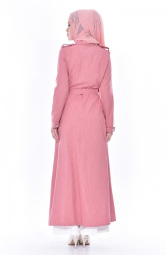 Hijab Mantel mit Gürtel 61220-02 Puder 61220-02