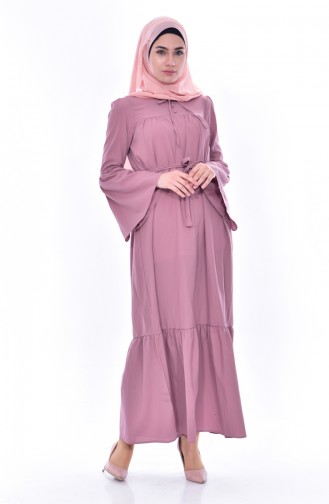 Powder Hijab Dress 8033-07
