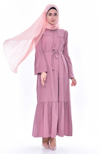Powder Hijab Dress 8033-07