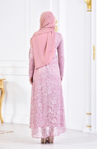 Powder Hijab Dress 60696-01
