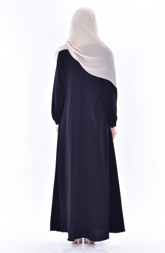 Robe Hijab Noir 1833-05