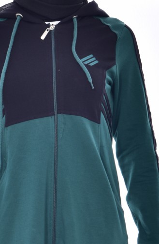 Sport Cape mit Kapuzen 8156-04 Smaragdgrün 8156-04