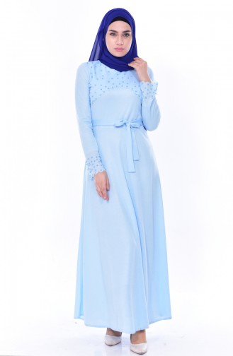 فستان أزرق فاتح 1176-03