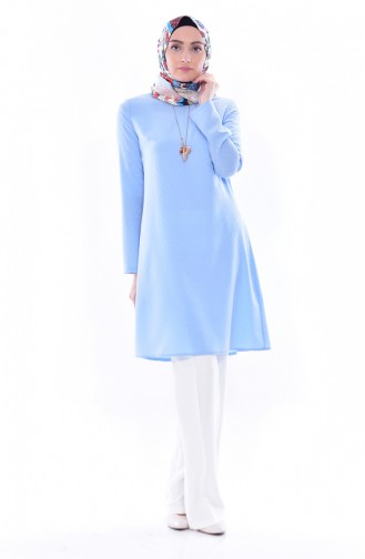 Kolyeli Tunik 3187-07 Bebe Mavisi 3187-07