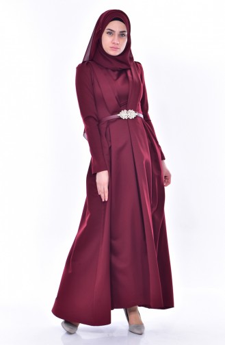 Belt Dress 11182-04 Bordeaux 11182-04