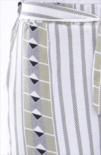 Striped Wide-leg Pants 1193B-04 Khaki 1193B-04