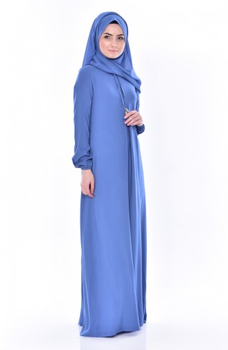Robe Hijab Bleu Foncé 1134-31