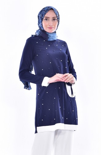 Pearl Tunic 0178-07 Navy Blue 0178-07