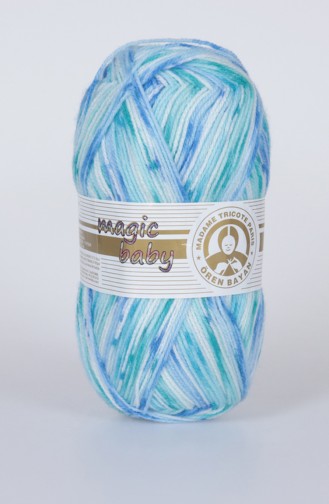 Textiles Women´s Magic Baby Yarn 3000-402 Blue light Beige 3000-402