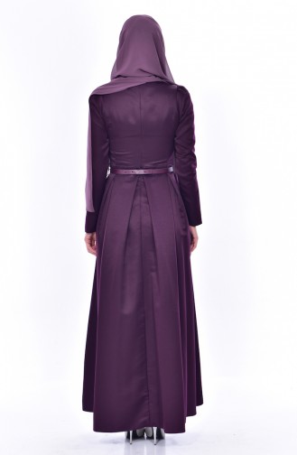 Belt Dress 11182-03 Purple 11182-03