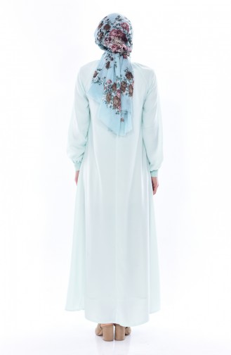 Neon Green Hijab Dress 0021-33