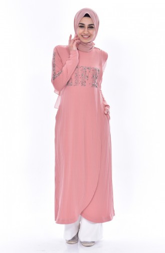 Abaya İmprimée de Pierre 35821A-01 Poudre 35821A-01