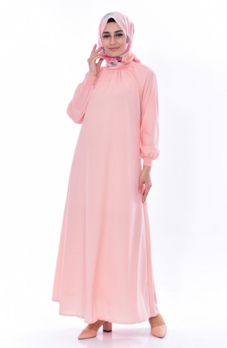 Powder Hijab Dress 0021-31