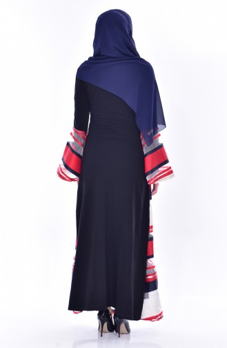 Red Hijab Dress 0135-02