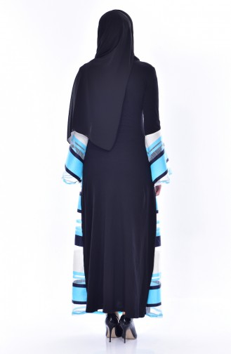 Blue Hijab Dress 0135-04