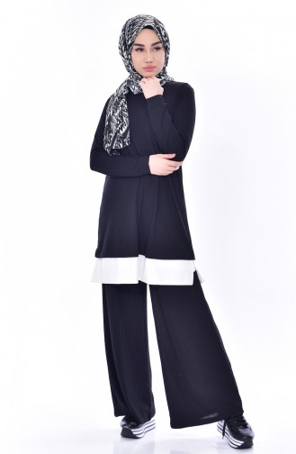 Tunik Pantolon İkili Takım 8125-05 Siyah
