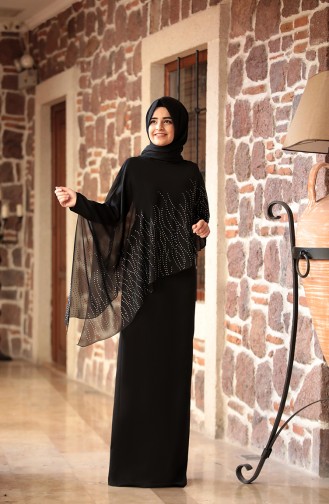 Robe İmprimée de Pierre 00132-02 Noir 00132-02